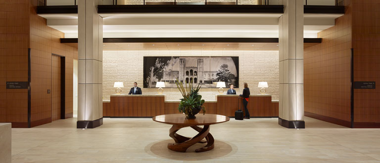 portrait of ucla luskin conference center and hotel